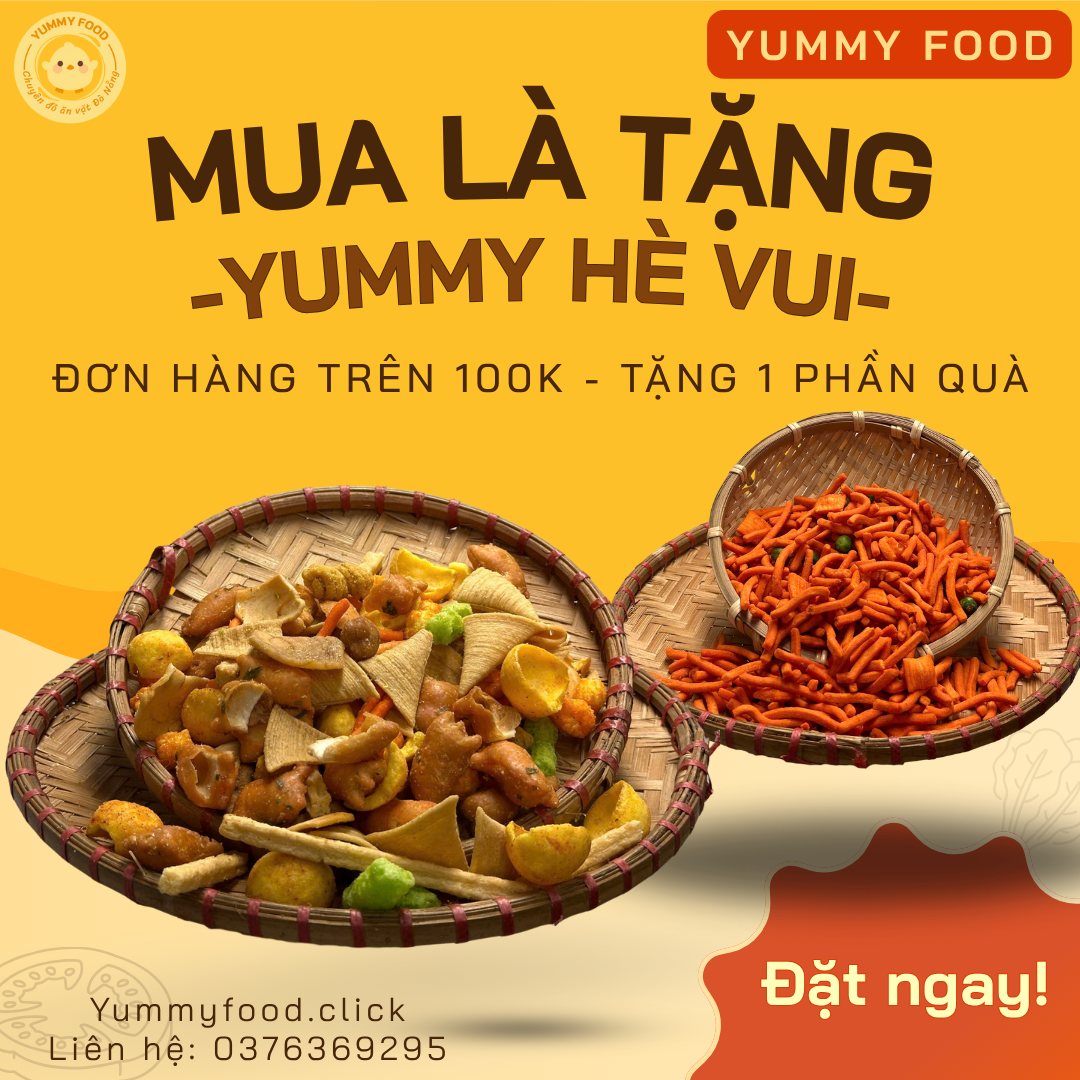 Chương Trình Khuyến Mãi Tặng Quà Tại Cửa Hàng Đồ Ăn Vặt YummyFood